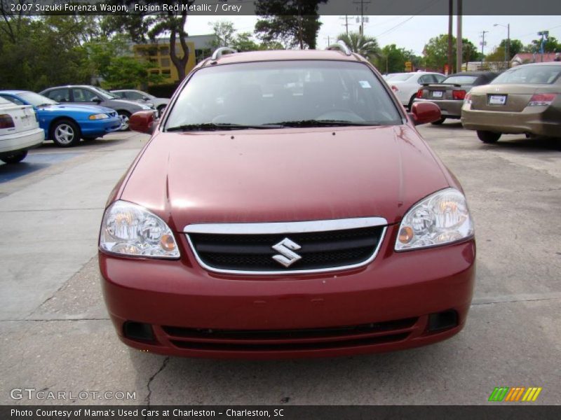 Fusion Red Metallic / Grey 2007 Suzuki Forenza Wagon