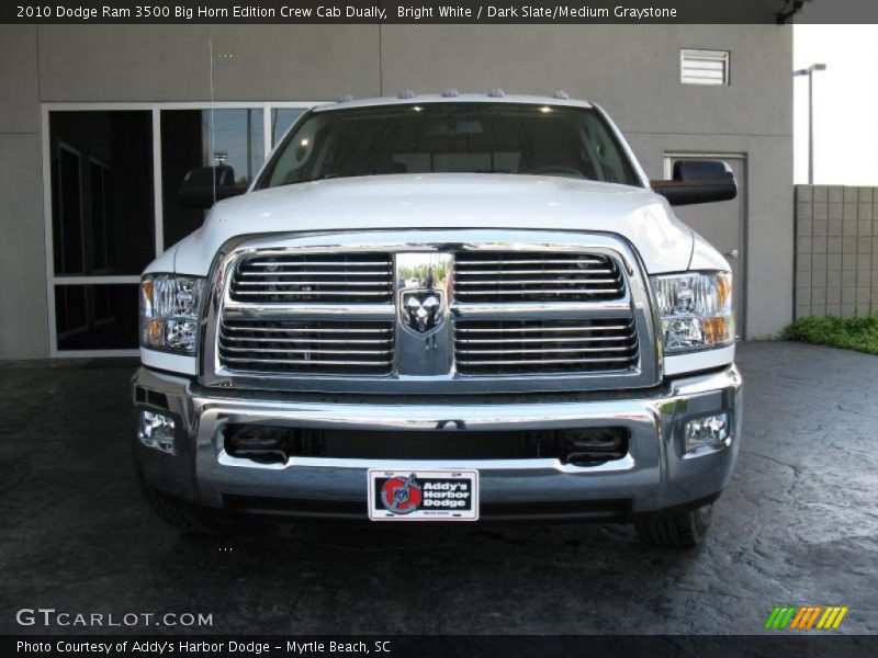 Bright White / Dark Slate/Medium Graystone 2010 Dodge Ram 3500 Big Horn Edition Crew Cab Dually