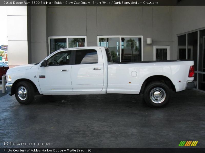 Bright White / Dark Slate/Medium Graystone 2010 Dodge Ram 3500 Big Horn Edition Crew Cab Dually