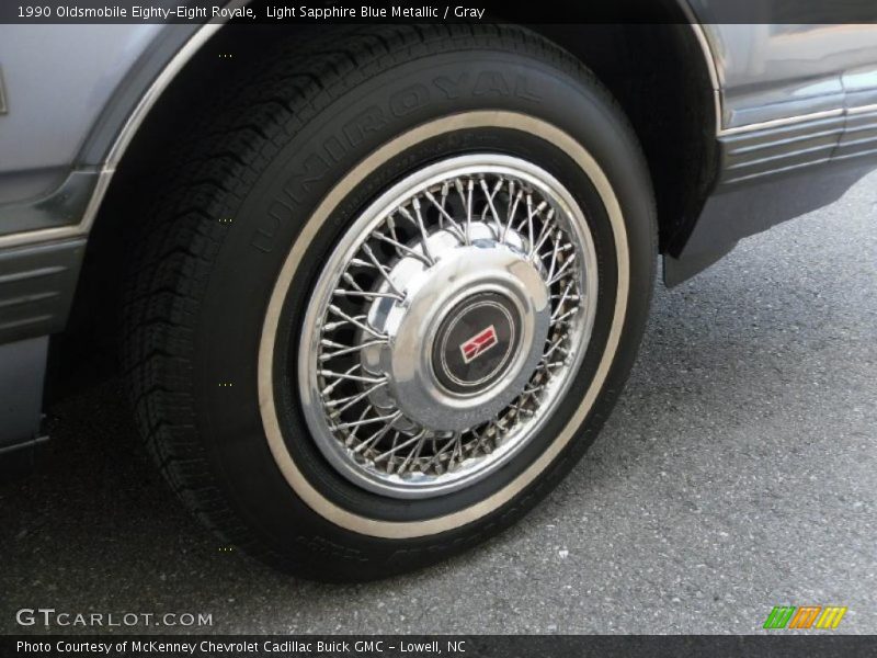 Light Sapphire Blue Metallic / Gray 1990 Oldsmobile Eighty-Eight Royale