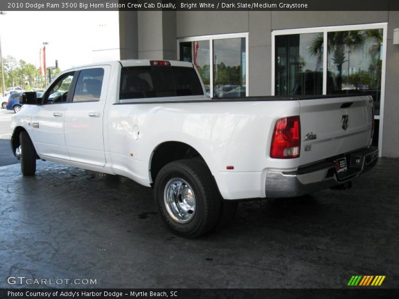Bright White / Dark Slate/Medium Graystone 2010 Dodge Ram 3500 Big Horn Edition Crew Cab Dually