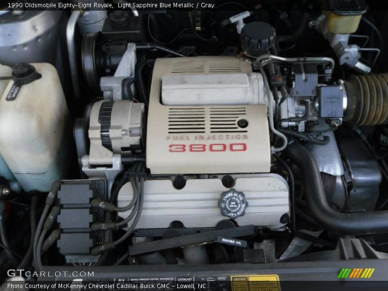 Light Sapphire Blue Metallic / Gray 1990 Oldsmobile Eighty-Eight Royale