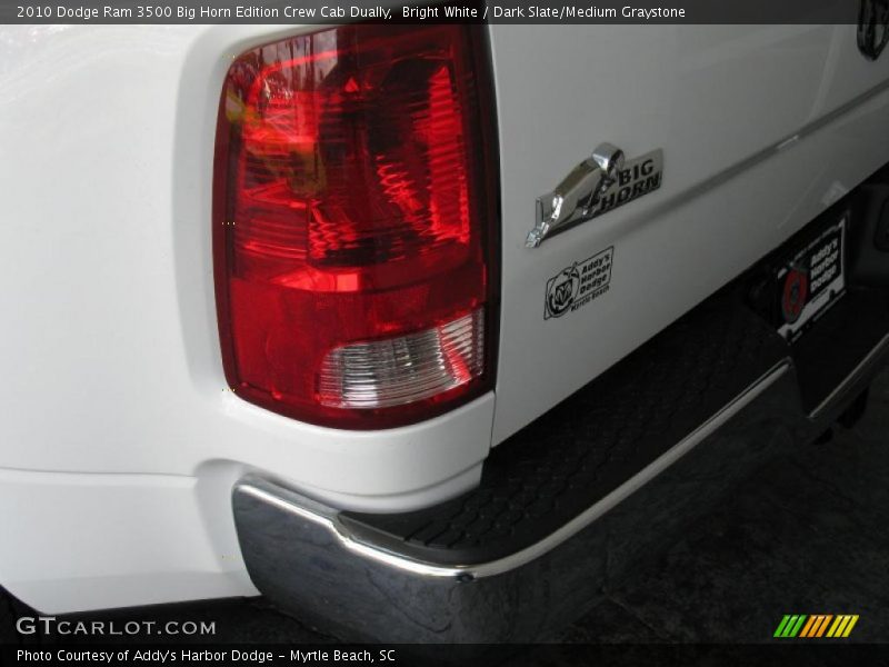 Bright White / Dark Slate/Medium Graystone 2010 Dodge Ram 3500 Big Horn Edition Crew Cab Dually