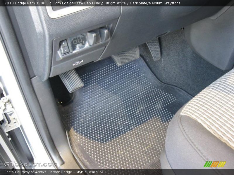 Bright White / Dark Slate/Medium Graystone 2010 Dodge Ram 3500 Big Horn Edition Crew Cab Dually