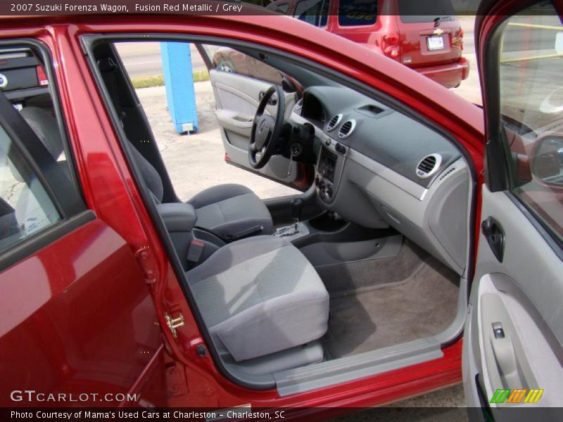 Fusion Red Metallic / Grey 2007 Suzuki Forenza Wagon