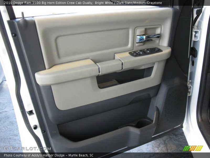 Bright White / Dark Slate/Medium Graystone 2010 Dodge Ram 3500 Big Horn Edition Crew Cab Dually