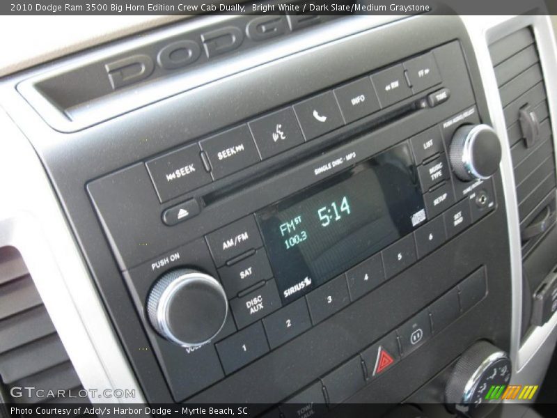 Bright White / Dark Slate/Medium Graystone 2010 Dodge Ram 3500 Big Horn Edition Crew Cab Dually