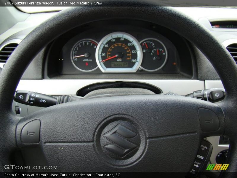 Fusion Red Metallic / Grey 2007 Suzuki Forenza Wagon