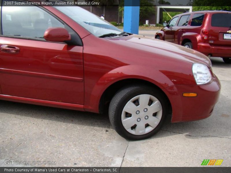 Fusion Red Metallic / Grey 2007 Suzuki Forenza Wagon