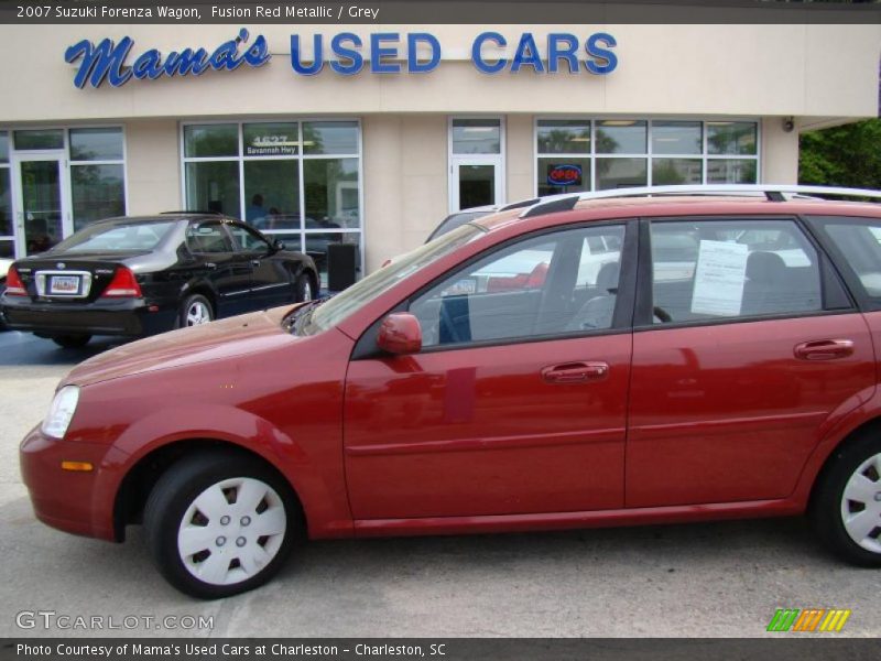 Fusion Red Metallic / Grey 2007 Suzuki Forenza Wagon