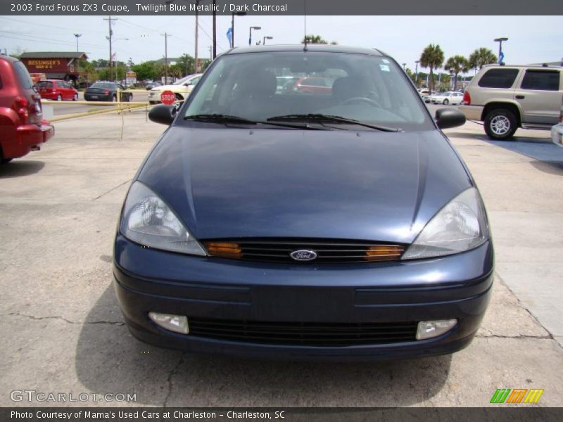Twilight Blue Metallic / Dark Charcoal 2003 Ford Focus ZX3 Coupe