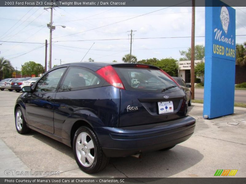 Twilight Blue Metallic / Dark Charcoal 2003 Ford Focus ZX3 Coupe