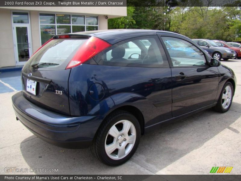 Twilight Blue Metallic / Dark Charcoal 2003 Ford Focus ZX3 Coupe