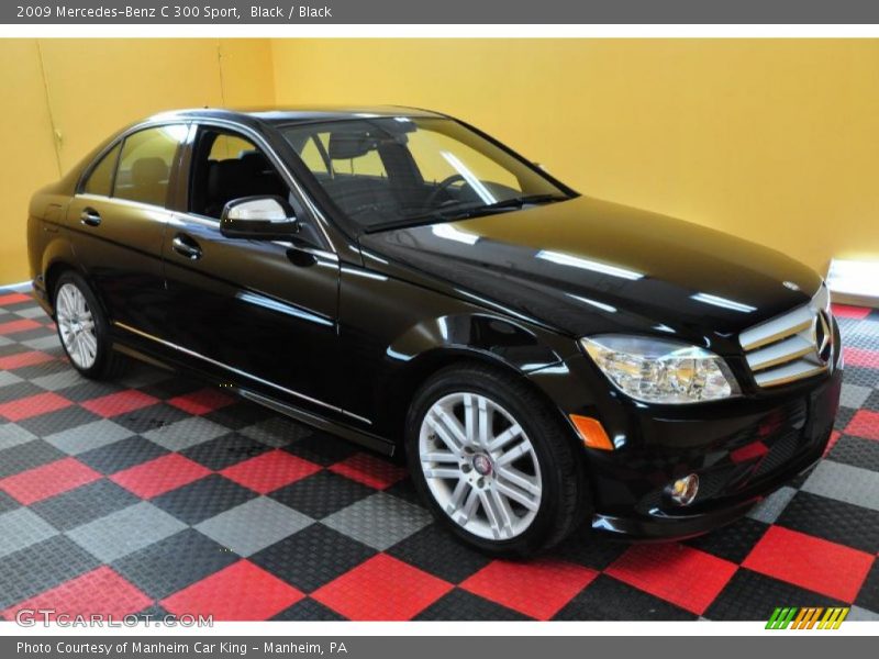 Black / Black 2009 Mercedes-Benz C 300 Sport
