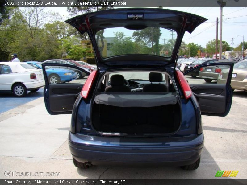 Twilight Blue Metallic / Dark Charcoal 2003 Ford Focus ZX3 Coupe