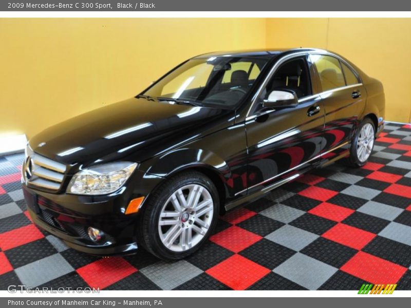 Black / Black 2009 Mercedes-Benz C 300 Sport