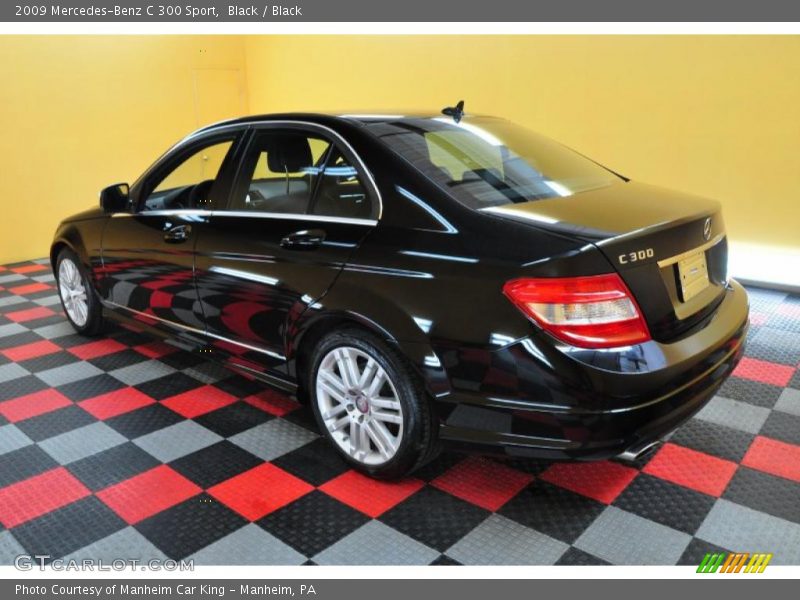 Black / Black 2009 Mercedes-Benz C 300 Sport