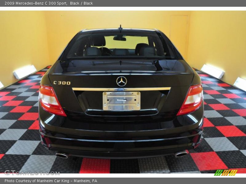 Black / Black 2009 Mercedes-Benz C 300 Sport