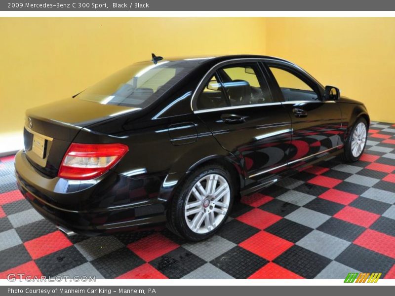 Black / Black 2009 Mercedes-Benz C 300 Sport