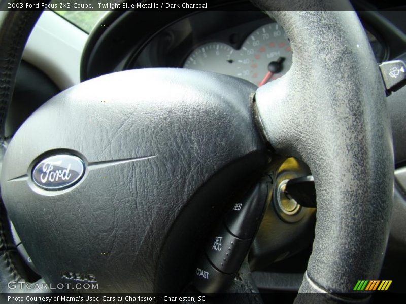 Twilight Blue Metallic / Dark Charcoal 2003 Ford Focus ZX3 Coupe