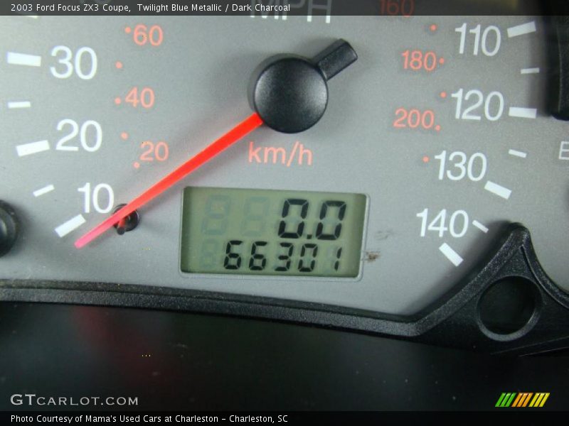 Twilight Blue Metallic / Dark Charcoal 2003 Ford Focus ZX3 Coupe
