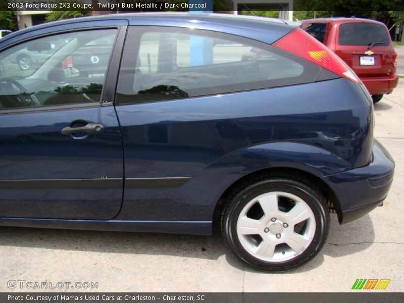 Twilight Blue Metallic / Dark Charcoal 2003 Ford Focus ZX3 Coupe