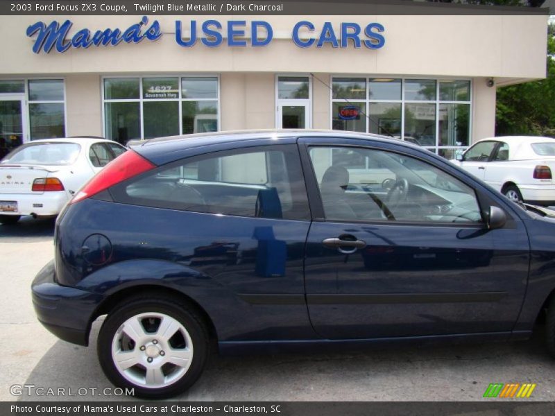 Twilight Blue Metallic / Dark Charcoal 2003 Ford Focus ZX3 Coupe