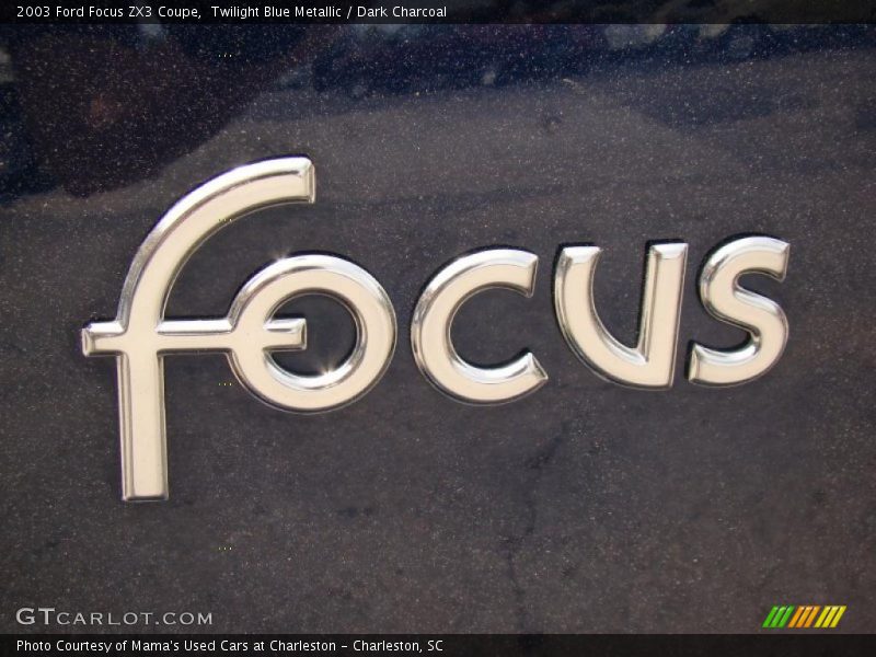 Twilight Blue Metallic / Dark Charcoal 2003 Ford Focus ZX3 Coupe