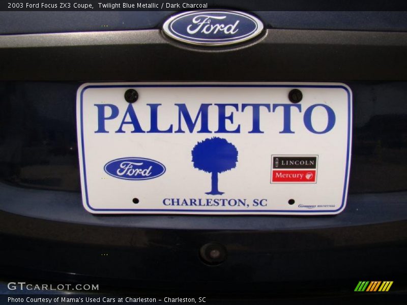 Twilight Blue Metallic / Dark Charcoal 2003 Ford Focus ZX3 Coupe