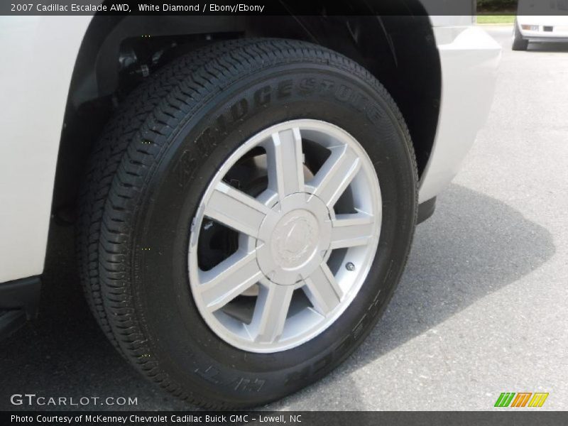 White Diamond / Ebony/Ebony 2007 Cadillac Escalade AWD