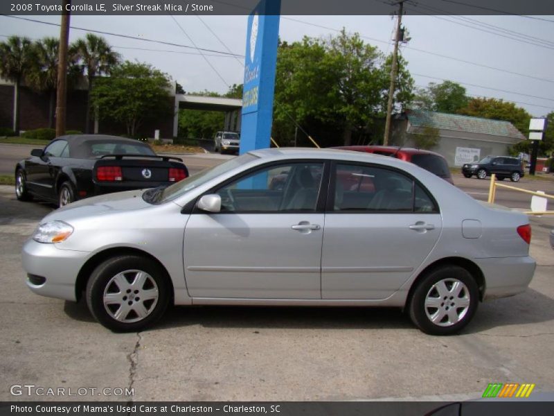 Silver Streak Mica / Stone 2008 Toyota Corolla LE