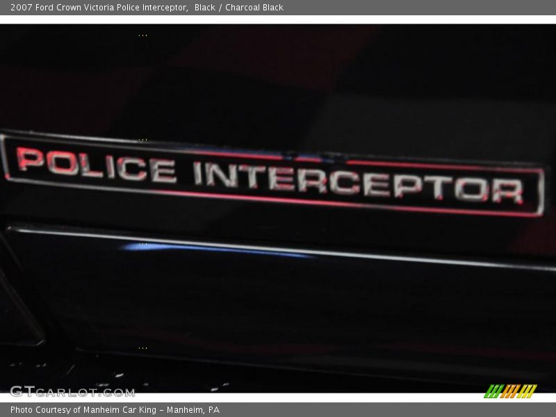 Black / Charcoal Black 2007 Ford Crown Victoria Police Interceptor