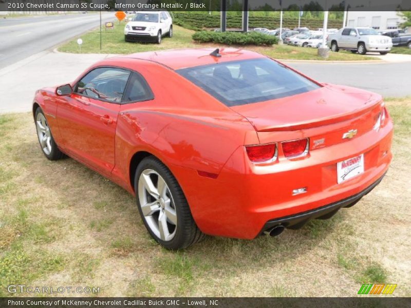 Inferno Orange Metallic / Black 2010 Chevrolet Camaro SS Coupe
