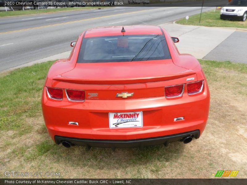 Inferno Orange Metallic / Black 2010 Chevrolet Camaro SS Coupe