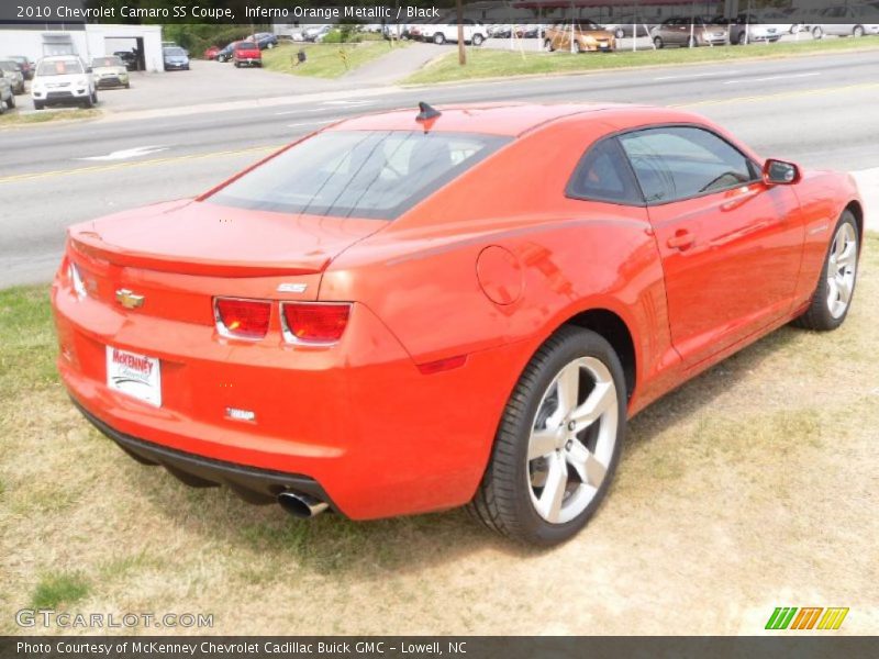 Inferno Orange Metallic / Black 2010 Chevrolet Camaro SS Coupe