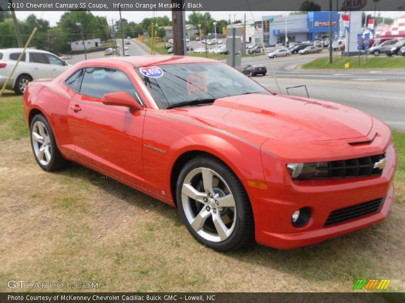 Inferno Orange Metallic / Black 2010 Chevrolet Camaro SS Coupe