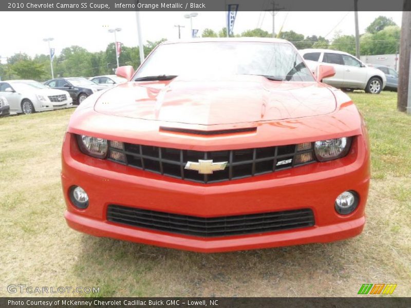 Inferno Orange Metallic / Black 2010 Chevrolet Camaro SS Coupe