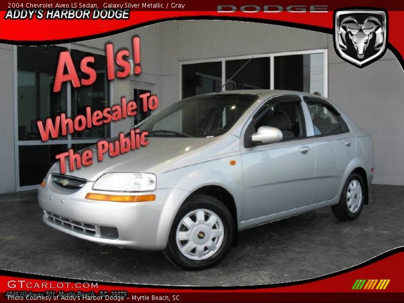 Galaxy Silver Metallic / Gray 2004 Chevrolet Aveo LS Sedan