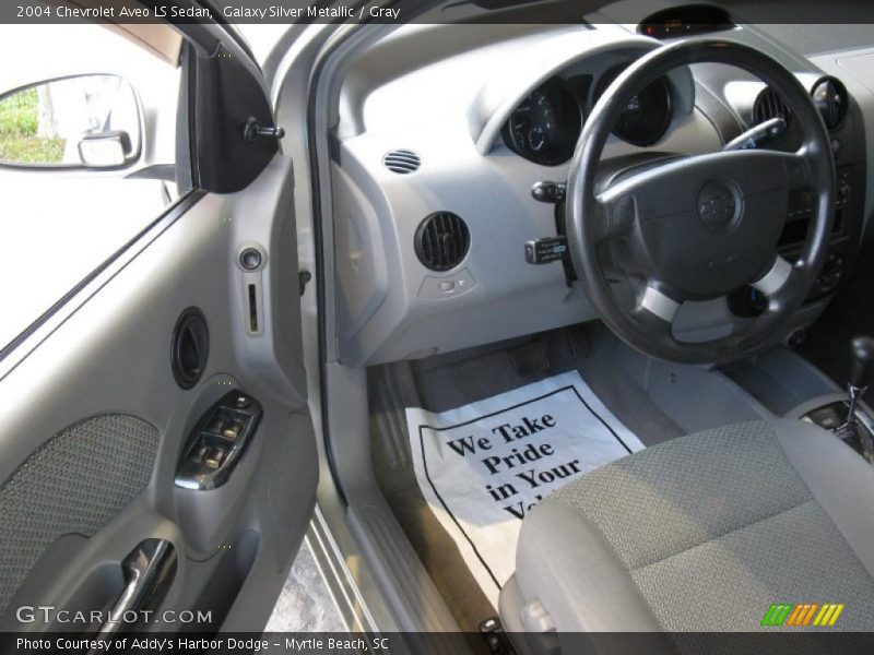 Galaxy Silver Metallic / Gray 2004 Chevrolet Aveo LS Sedan