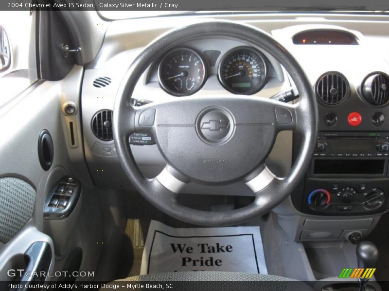 Galaxy Silver Metallic / Gray 2004 Chevrolet Aveo LS Sedan