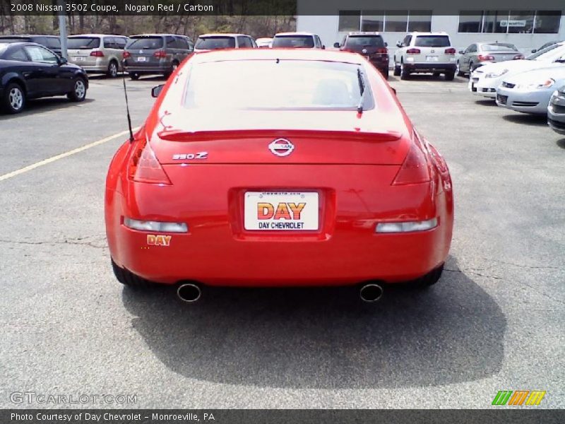 Nogaro Red / Carbon 2008 Nissan 350Z Coupe