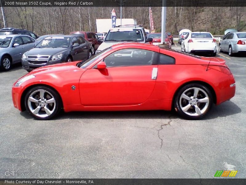 Nogaro Red / Carbon 2008 Nissan 350Z Coupe