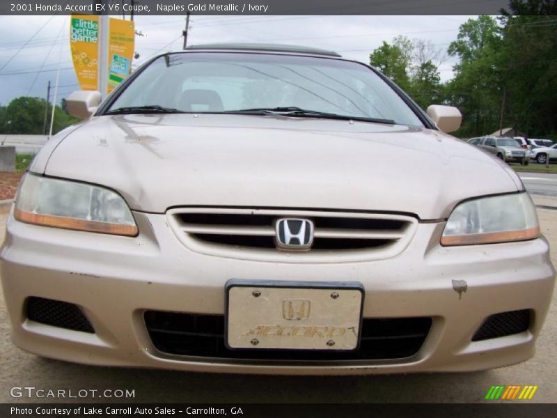 Naples Gold Metallic / Ivory 2001 Honda Accord EX V6 Coupe