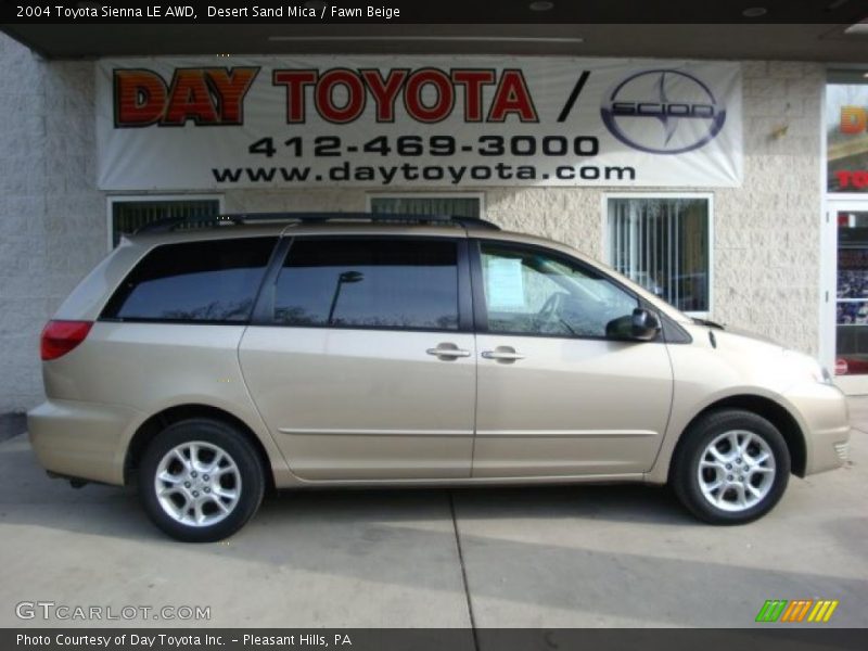 Desert Sand Mica / Fawn Beige 2004 Toyota Sienna LE AWD