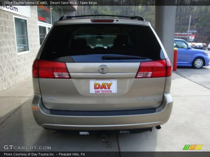 Desert Sand Mica / Fawn Beige 2004 Toyota Sienna LE AWD