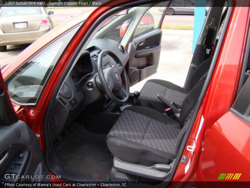 Sunlight Copper Pearl / Black 2007 Suzuki SX4 AWD