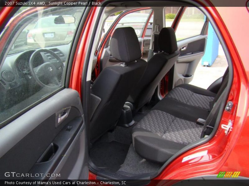 Sunlight Copper Pearl / Black 2007 Suzuki SX4 AWD