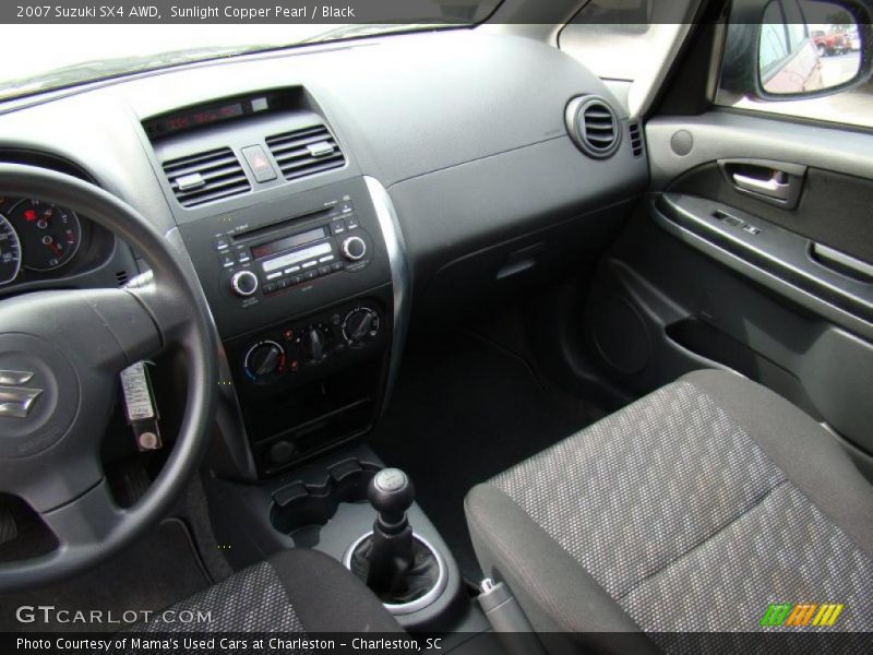 Sunlight Copper Pearl / Black 2007 Suzuki SX4 AWD