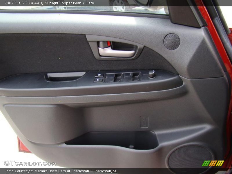 Sunlight Copper Pearl / Black 2007 Suzuki SX4 AWD