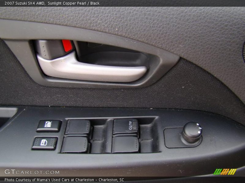Sunlight Copper Pearl / Black 2007 Suzuki SX4 AWD